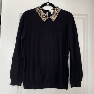 J Crew sweater with attached collar
